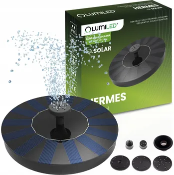 Fontána do jezírka Fontána Plovoucí s čerpadlem 180 l/h IP65 5 Tryska