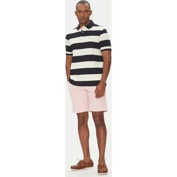 Pánské kraťasy Tommy Hilfiger Šortky z materiálu Brooklyn MW0MW23563 Růžová Regular Fit 32