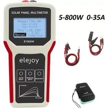 Příslušenství ke karavanu Solární multimetr, měřák výkonu solárních panelů, rozsah měření 5-800W, 0-35A, 12-60V