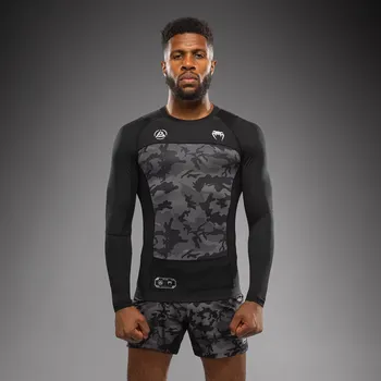 Rashguard Rashguard Venum x Polaris - dlouhý rukáv - Black/Storm Grey Velikost: XXL