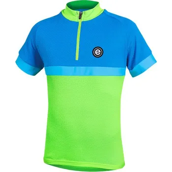 cyklistický dres Dětský cyklistický dres ETAPE Bambino, vel. 128-134, zelená/modrá (reflexní bezpečnostní prvky)