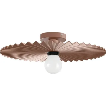 Nástěnné svítidlo Linea Light CA024ABEEZZ Doge_S, moderní béžovo-červené stropní/nástěnné svítidlo, 1x22W E27, průměr 38,7cm