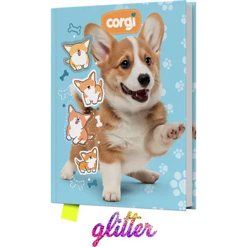 Památník JUNIOR 14x18 cm, 80 list. čistý - Corgi