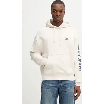 Dámská mikina Bavlněná mikina Tommy Jeans DM0DM21834 béžová 01X, vel. L