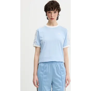 Pánské tričko Bavlněné tričko adidas Originals Ruffle 3S Tee KC8820 modrá 05X, vel. M