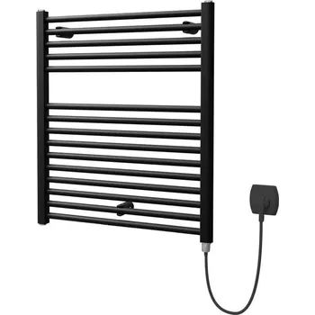 Radiátor Smart10 Roll Radiátor trubkový rovný elektrický 695 x 450 mm, černý samet (včetně topné tyče 300 W), ROLL E 0695-0450-51