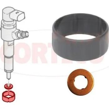 Systém vstřikování Sada těsnicích kroužků, vstřikovací ventil CORTECO 49445013