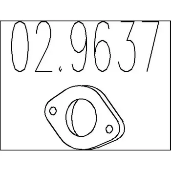 Těsnění výfuku MTS Těsnění výfukové trubky MTS 02.9637