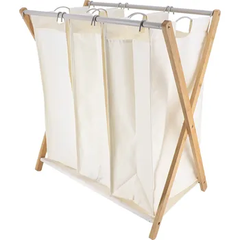 Koš na prádlo Tendance CHIC INTERIER 3-komorový koš na prádlo, 35 l x3