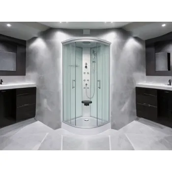 Sprchový box MONTÁŽ BEZ SILIKONU - Sprchový box RUMBA white 90x90x215 (CL88)