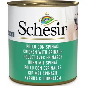 Krmivo pro psa Schesir Dog konz. Adult kuře/špenát 285g
