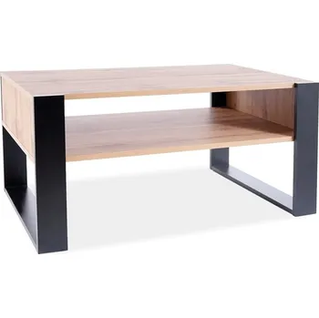 Konferenční stolek Konferenční stolek Gema – dub wotan / černá