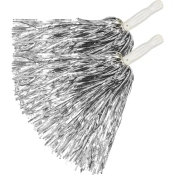 Stříbrné pompony třásně 2ks