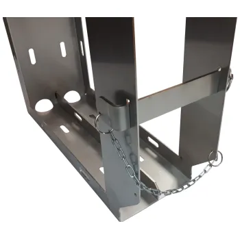 Zajišťovací klín kola Držák opěrných desek z nerezavějící oceli V2A pro dvě desky Rozměr: 400X400