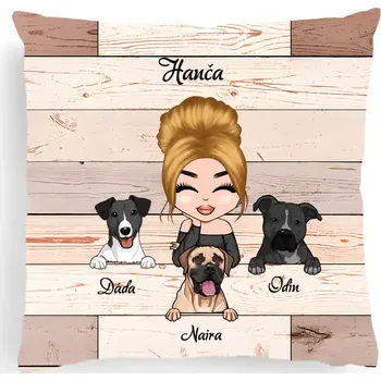 Polštář Polštář - Psí máma Chubi - Až 3 psi 40cm x 40cm