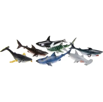 Mořská zvířata žralok, kosatka, keporkak 12,5-14 cm