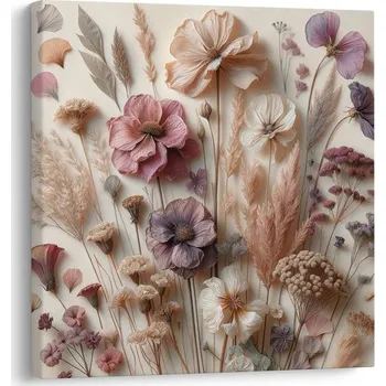 Obraz Dovido Obraz sušené květiny v béžových tónech