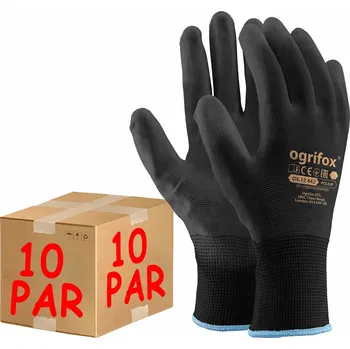 Pracovní rukavice Rukavice Ogrifox PRACOVNÍ RUKAVICE POLYURETANOVÉ 10 PÁRŮ Velikost 7 / S - 10 párů