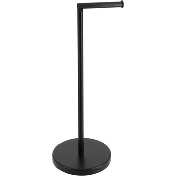 Tendance Koupelnový stojan na papír s prostorem pro extra role, výška 55 cm, Černý