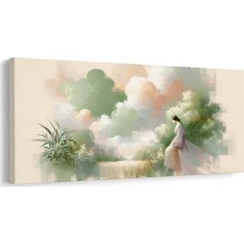 Obraz Dovido Obraz zasněná žena v pastelových tónech