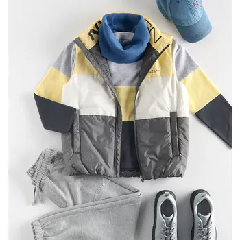 Chlapecká bunda Reserved - Vesta s kapsami - žlutá - 012CI-11X - 012CI-11X-170