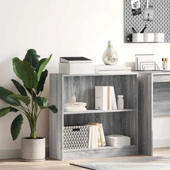 Obývací pokoj vidaXL Knihovna 80 x 24 x 76 cm kompozitní dřevo [857834] Barva: šedá sonoma