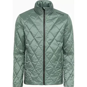 Pánská softshellová bunda PORSCHE DESIGN Light padded jacket Bunda odlehčená prošívaná s kapucí eukalyptová zelená (Voděodolné a větruodolné)