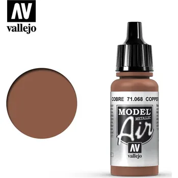 Modelářská barva Vallejo Model Air: Copper 17ml - airbrush barva na modely