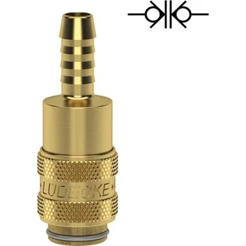 Lüdecke rychlospojka Mini, trn 6 mm, oboustranně uzavíratelná