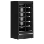 TEFCOLD Chladicí přístěnná vitrína MDCA 937 H8B, 555 l – černá