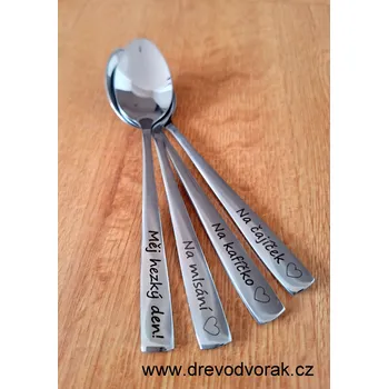 Příbor Lžička s nápisem Varianta: Žeru fotbal