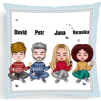Polštář Polštář - Přátelé navždy - Až 4 lidí 40cm x 40cm