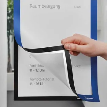 Kancelářský nábytek Samolepící rámeček Magnetoplan Magnetofix A4 - 2 ks, modrá