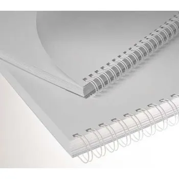 Vázací hřbet Kovové hřbety Eurosupplies (3/1") 8 mm - 100 ks, bílá