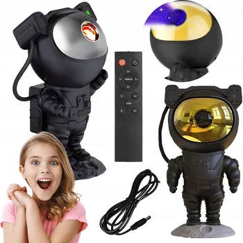 Noční světlo Astronaut PROJEKTOR NOČNÍ OBLOHY pro děti Noční Lampa LED laserový Projektor