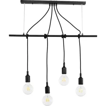 ONLI - Lustr na lanku WIRE 4xE27/15W/230V černá