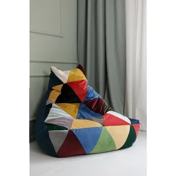 Sedací pytel Sedací vak Keiko M Mix Magic Velvet TiaHome Černá