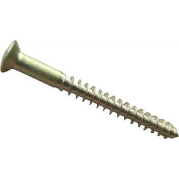 Vrut Mosazný vrut do dřeva 2,5 x 20 mm s čočkovou hlavou, DIN 95 – ideální pro elegantní a pevné spoje