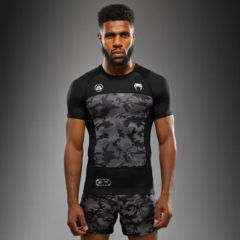 Rashguard Rashguard Venum x Polaris - krátký rukáv - Black/Storm Grey Velikost: XL