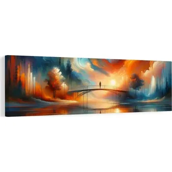 Obraz Dovido Obraz most v záři zapadajícího slunce