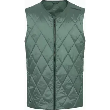 Pánská softshellová bunda PORSCHE DESIGN Packlite vest Vesta odlehčená prošívaná eukalyptová zelená (Stylová vesta s vysoce kvalitní výplní z vláken bez prachového peří.)