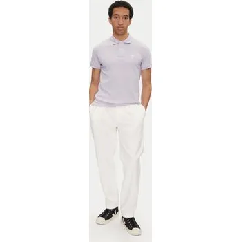 Pánská košile AMI Paris Polokošile HPL060.760 Fialová Regular Fit XXL