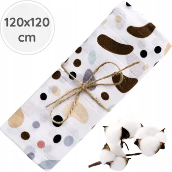 Zavinovačka ZAVINOVAČKA MUŠELÍNOVÁ PLENKA 120x120cm PREMIUM Česká výroba OD BabyU