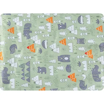 Pelíšek pro psa Zelená chladící podložka pro psa - Les Velikost: M