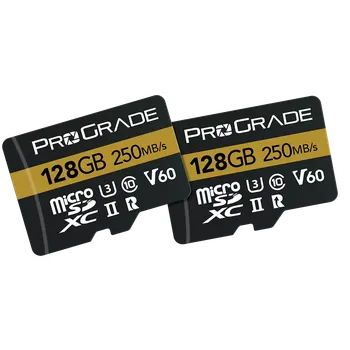 Paměťová karta ProGrade Digital microSDXC UHS-II V60 128GB Gold 2pack