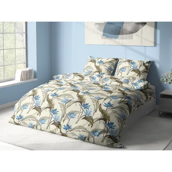 Povlečení Aaryans bavlněné povlečení Linette modré 140x200/70x90cm