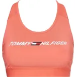 Podprsenky Tommy Hilfiger Mid Intensity Graphic Racer Bra - crystal coral Růžový (L)