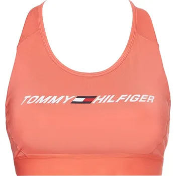Podprsenka Podprsenky Tommy Hilfiger Mid Intensity Graphic Racer Bra - crystal coral Růžový (L)