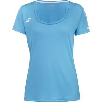 Dívčí trička Babolat Play Cap Sleeve Top Girl - cyan blue Tyrkysový (164 cm)