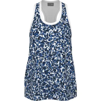 Dámský tenisový top Head Agility Tank Top - print vision white/royal Vícebarevný (M)